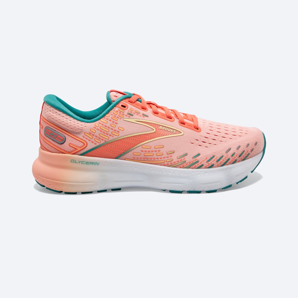 Brooks Glycerin 20 Löparskor Dam Korall | QGL-387195