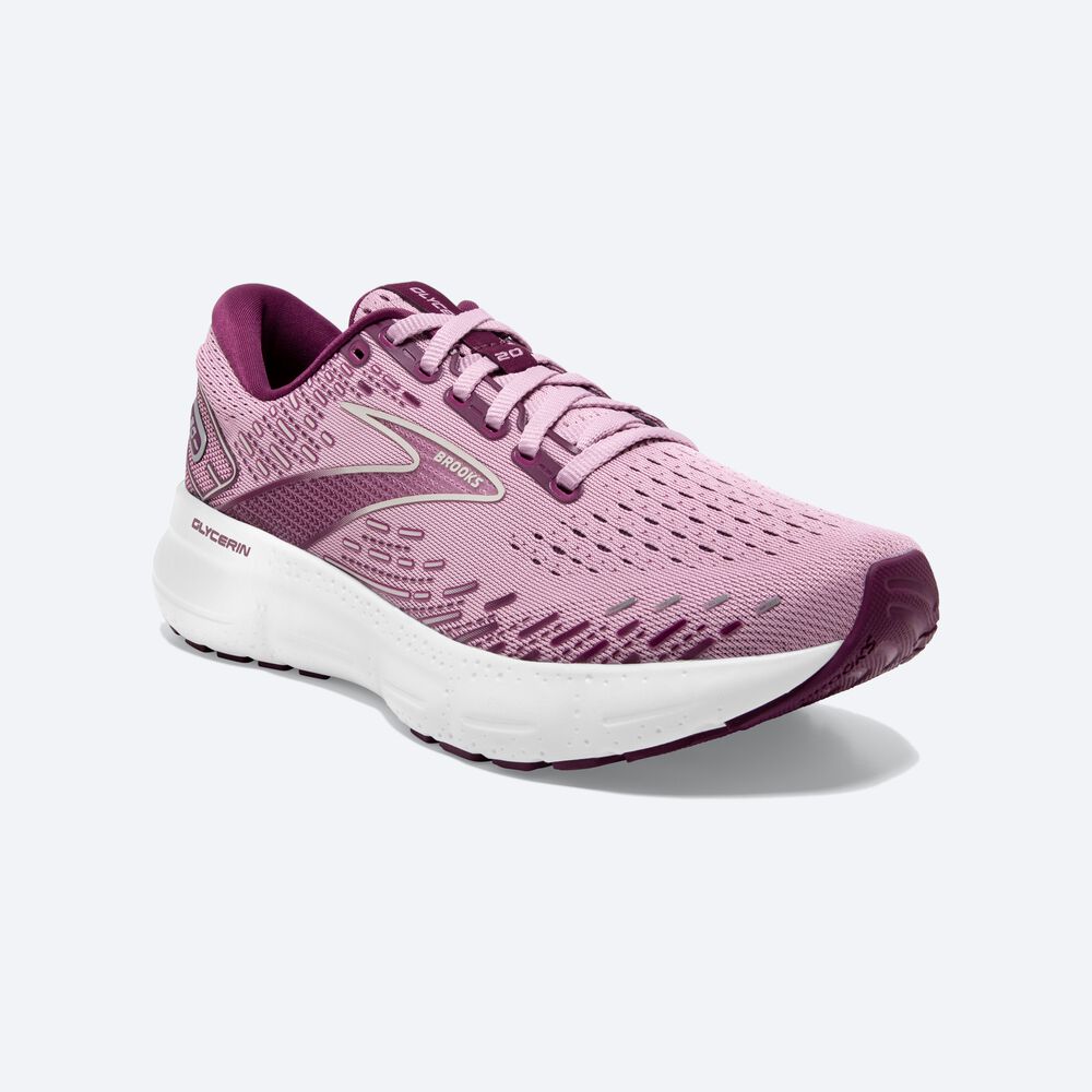 Brooks Glycerin 20 Löparskor Dam Lila/Grå | EDB-851409