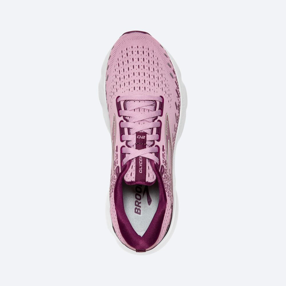 Brooks Glycerin 20 Löparskor Dam Lila/Grå | EDB-851409