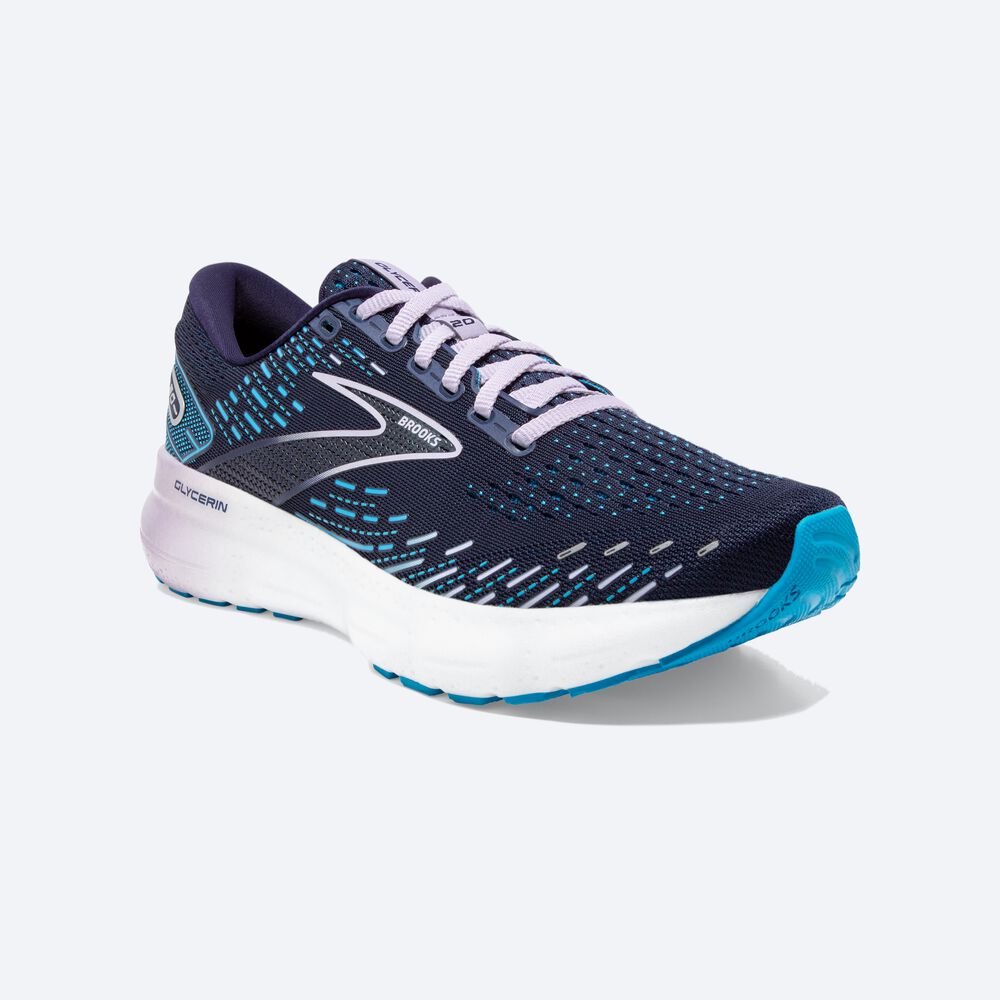 Brooks Glycerin 20 Löparskor Dam Marinblå | IXY-983640