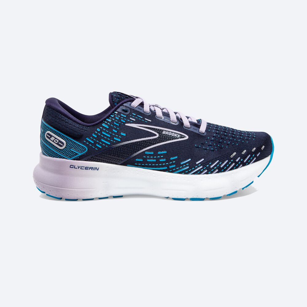 Brooks Glycerin 20 Löparskor Dam Marinblå | IXY-983640