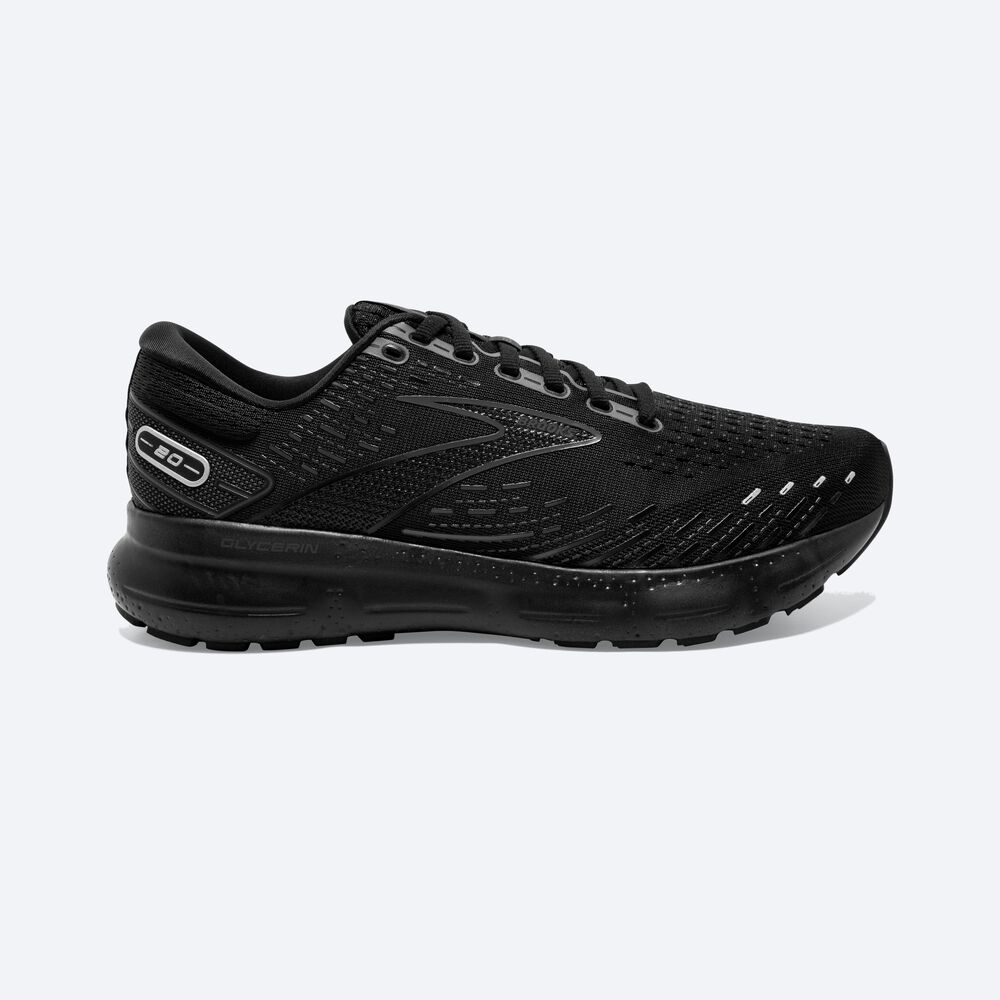 Brooks Glycerin 20 Löparskor Dam Svarta | MZN-378206