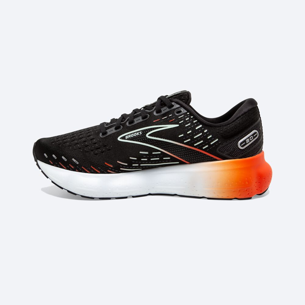 Brooks Glycerin 20 Löparskor Dam Svarta/Röda | USQ-417268