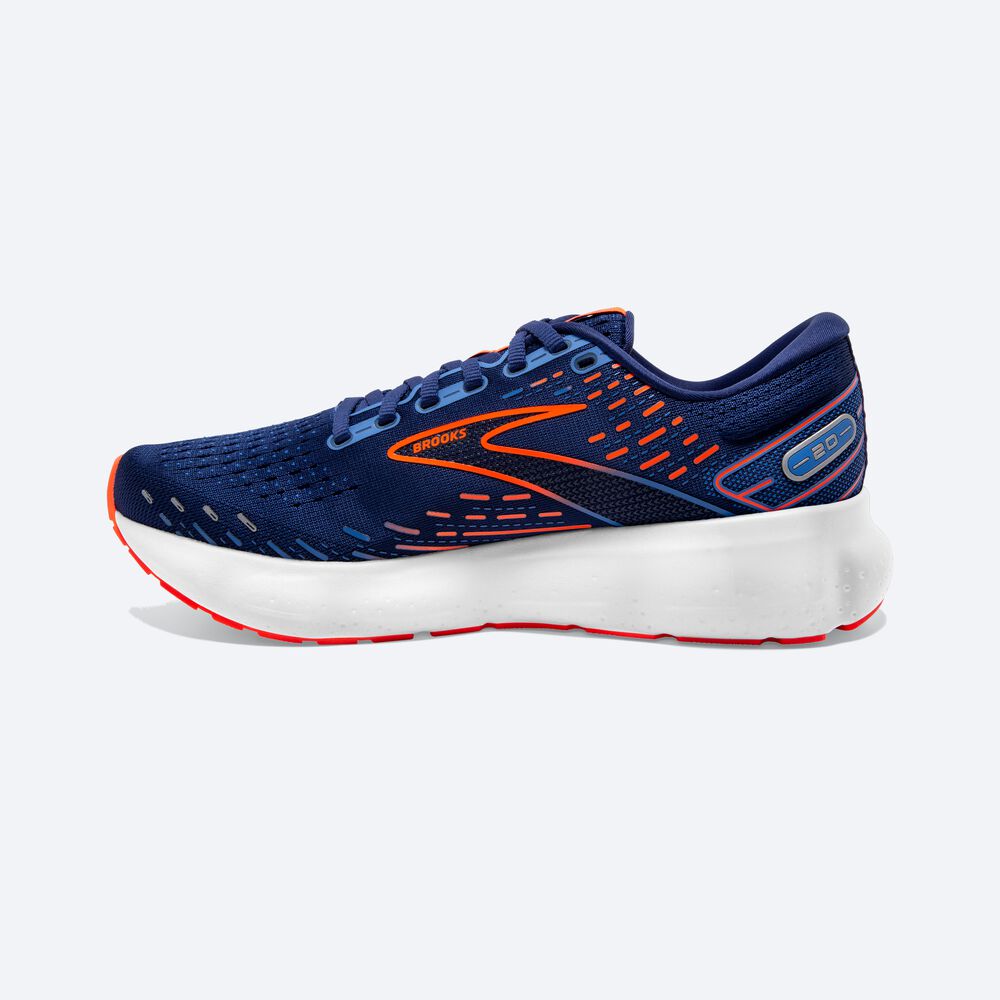 Brooks Glycerin 20 Löparskor Herr Blå/Blå/Orange | UBX-420198