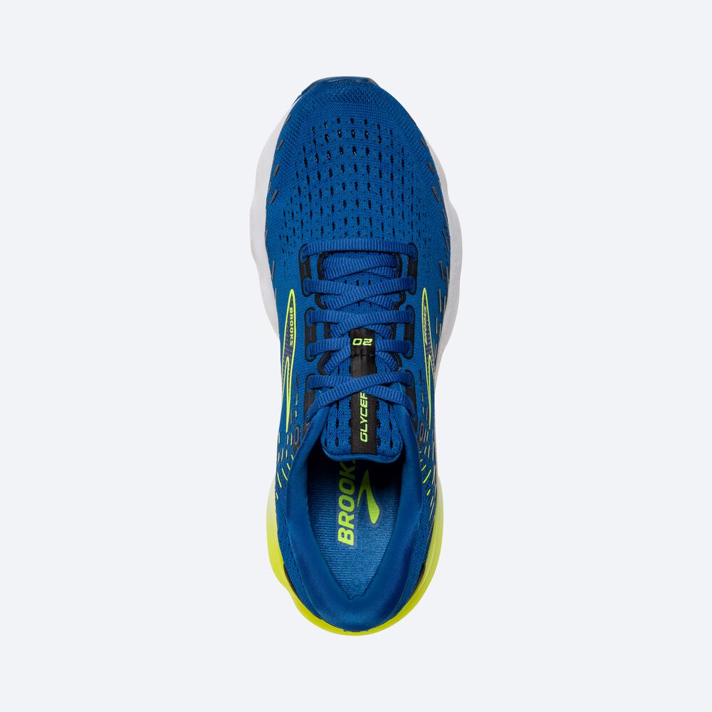 Brooks Glycerin 20 Löparskor Herr Blå/Vita | YKZ-350879