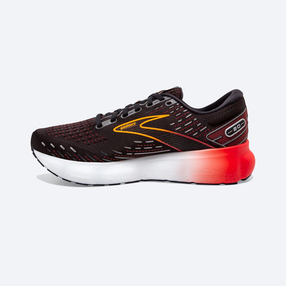 Brooks Glycerin 20 Löparskor Herr Svarta/Röda | YKG-873641