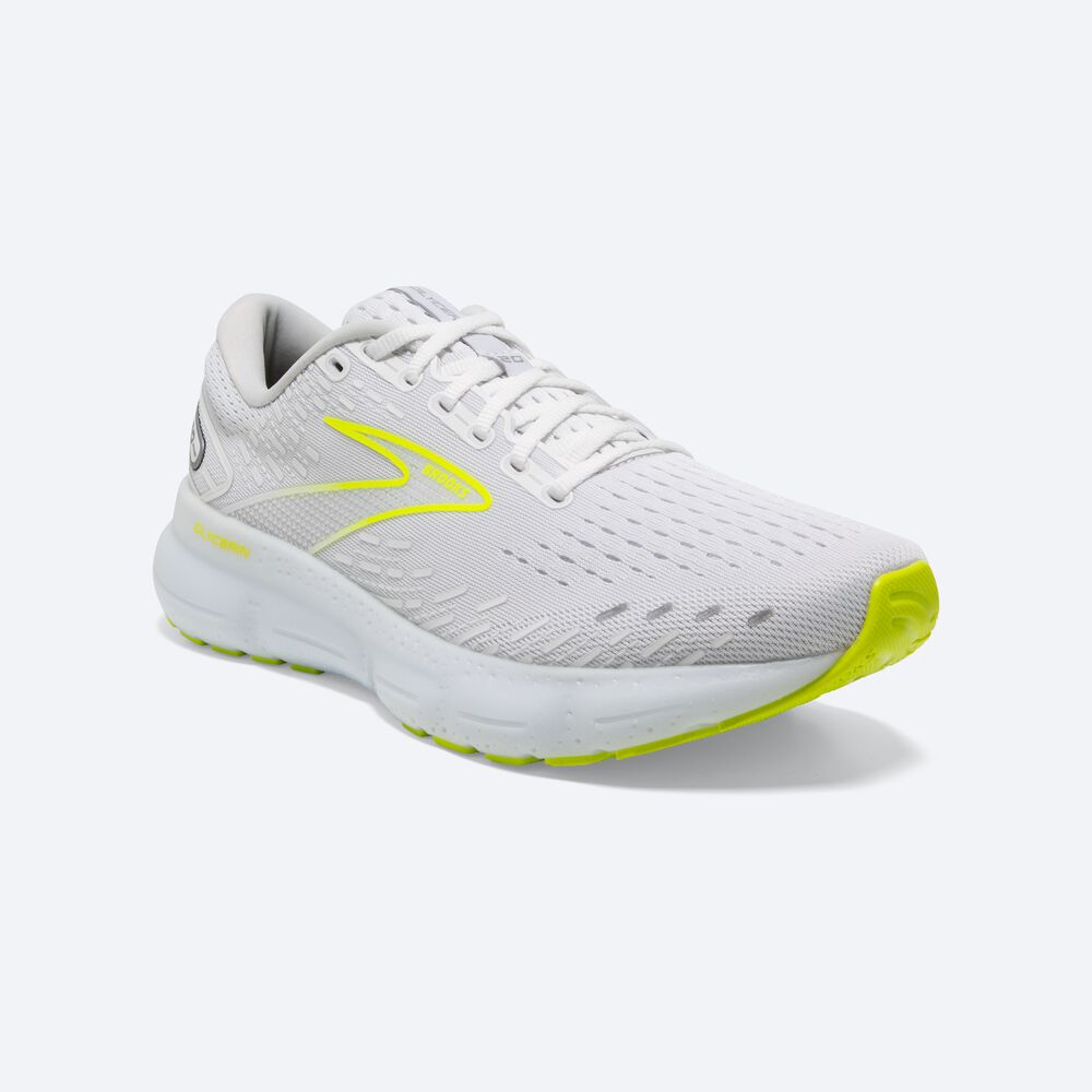 Brooks Glycerin 20 Löparskor Herr Vita | KRQ-649201