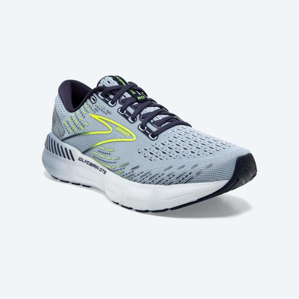 Brooks Glycerin GTS 20 Löparskor Dam LjusBlå/Marinblå | OFI-864132