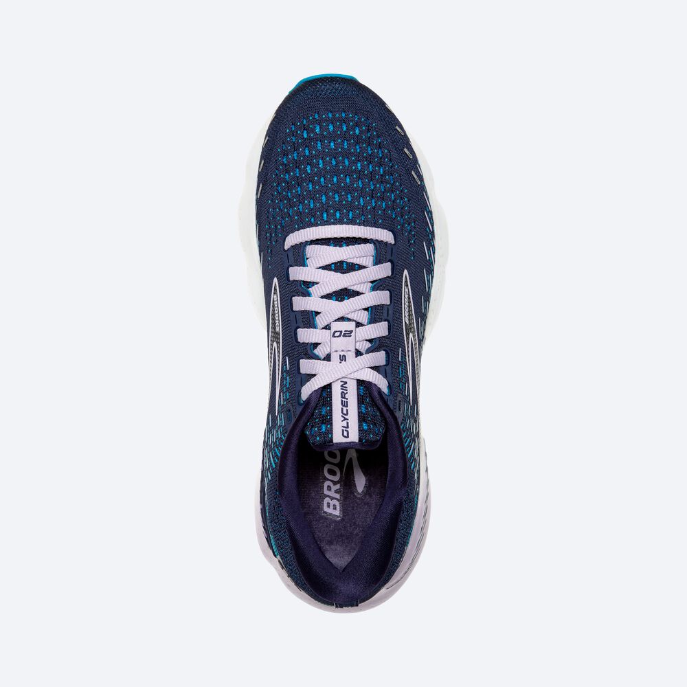 Brooks Glycerin GTS 20 Löparskor Dam Marinblå | PEK-614302