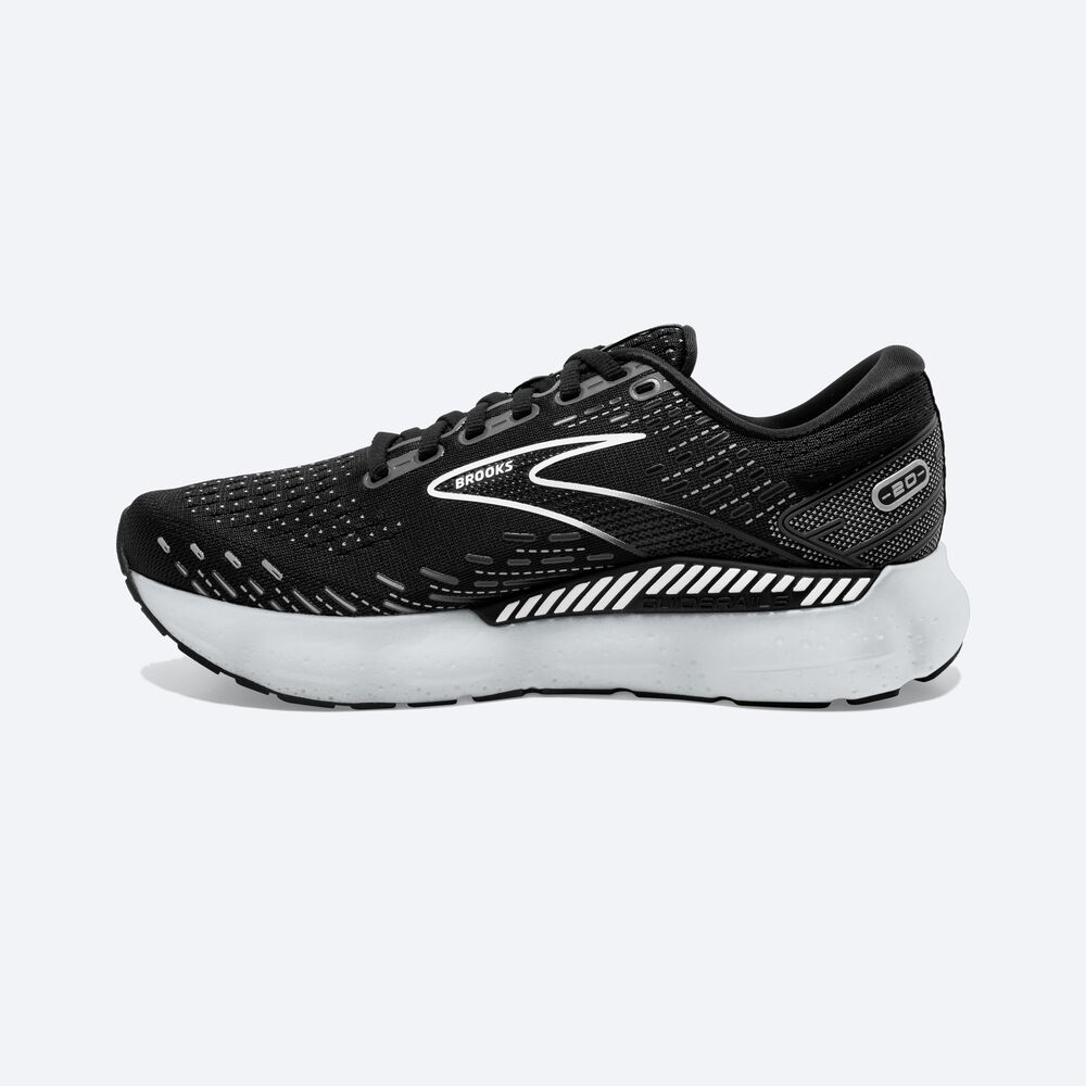 Brooks Glycerin GTS 20 Löparskor Dam Svarta/Vita | SZP-892753