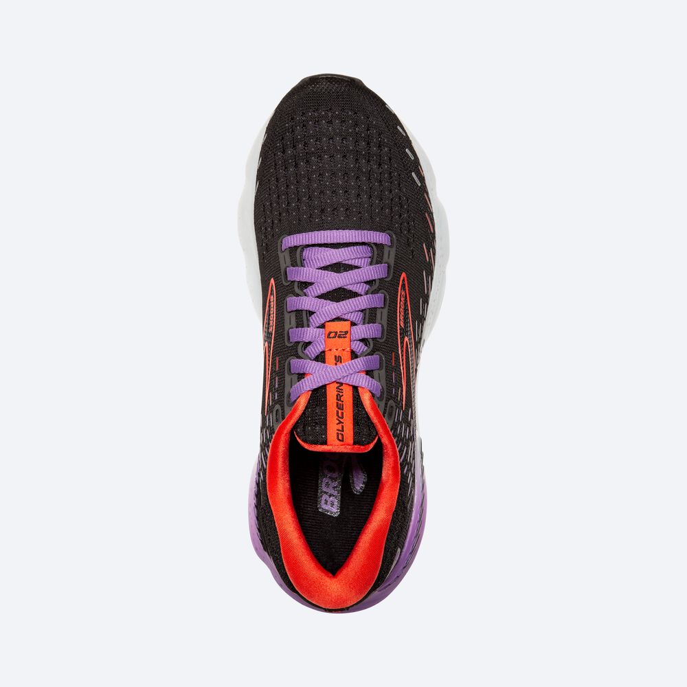 Brooks Glycerin GTS 20 Löparskor Dam Svarta/Blommiga | YXJ-647308