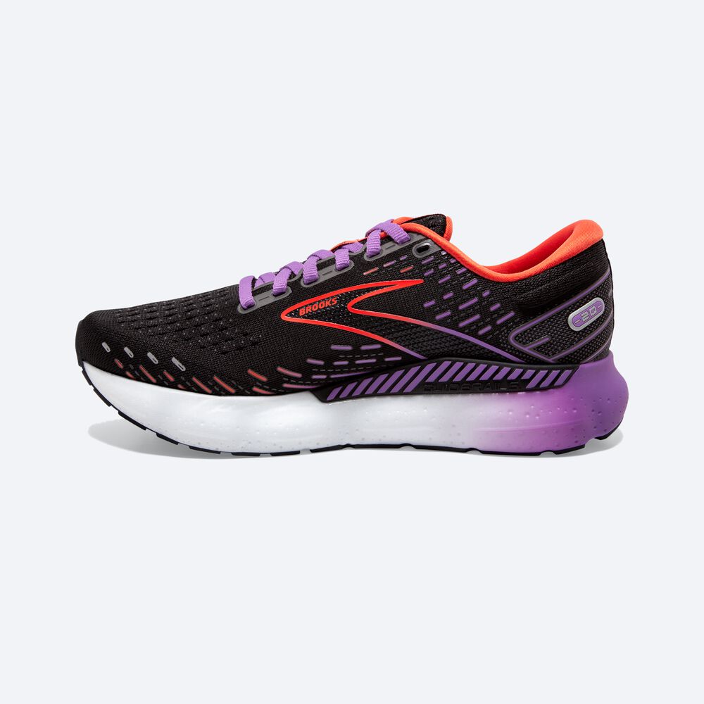 Brooks Glycerin GTS 20 Löparskor Dam Svarta/Blommiga | YXJ-647308