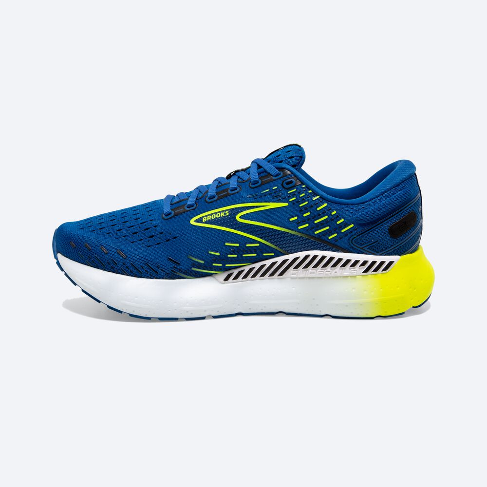 Brooks Glycerin GTS 20 Löparskor Herr Blå/Vita | CVJ-849175