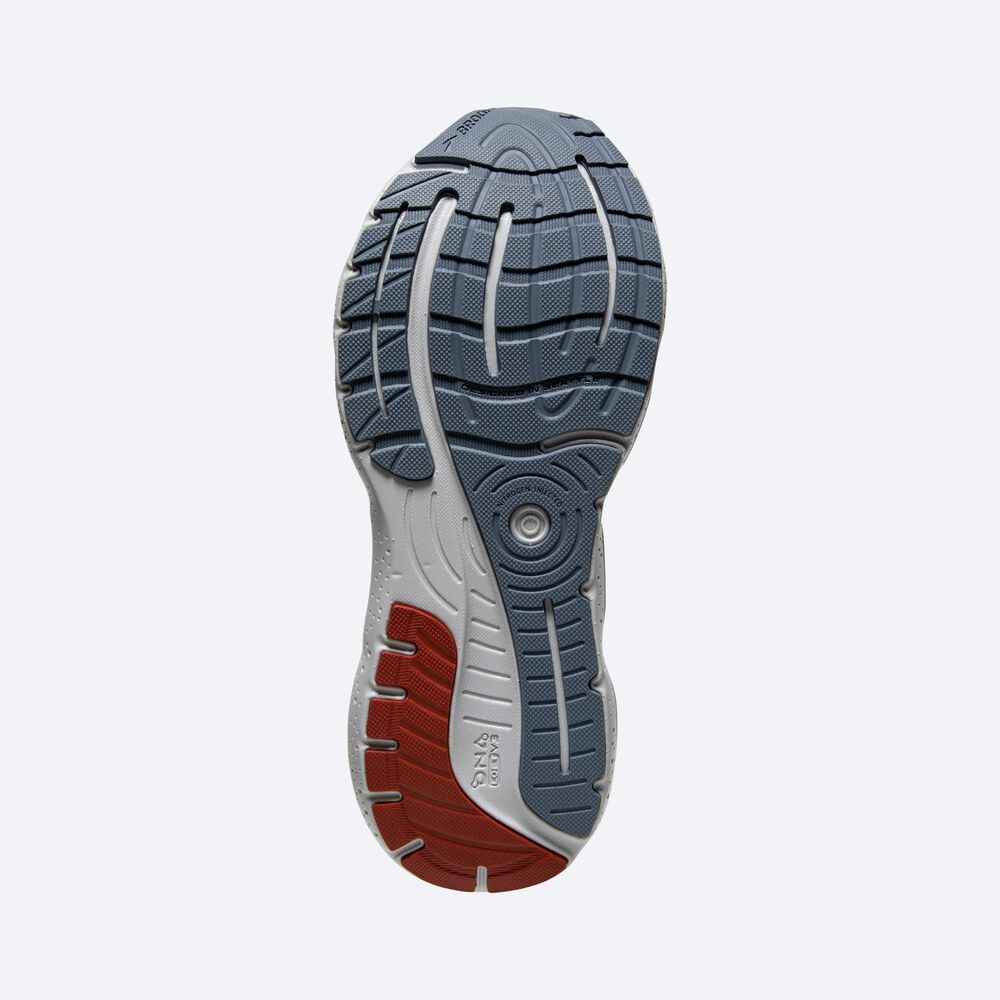 Brooks Glycerin GTS 20 Löparskor Herr Grå/Röda/Orange | QGJ-680745