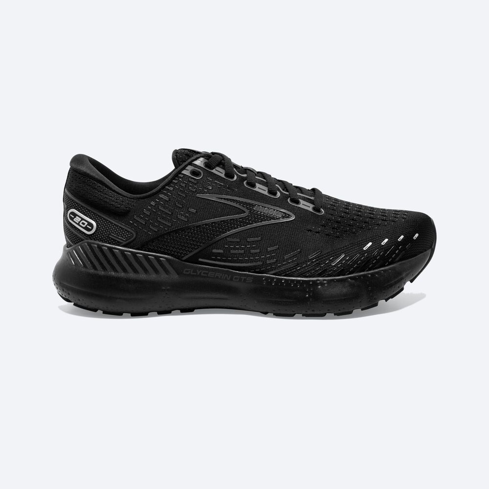 Brooks Glycerin GTS 20 Löparskor Herr Svarta | BOJ-057432