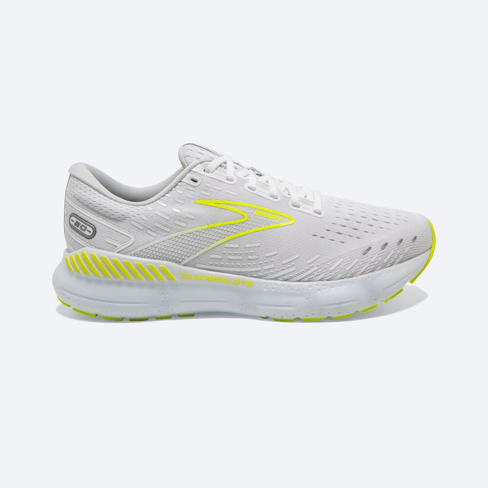 Brooks Glycerin GTS 20 Löparskor Herr Vita | CMO-631548