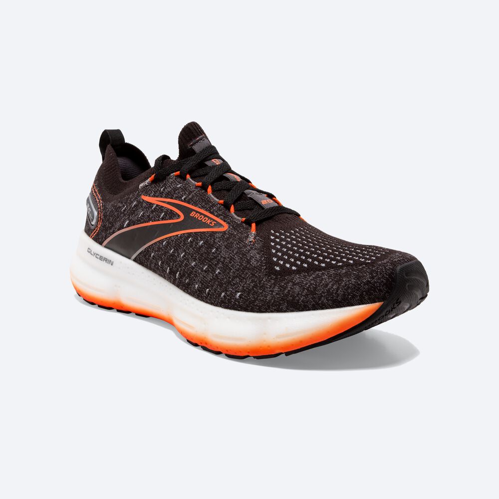 Brooks Glycerin StealthFit 20 Löparskor Herr Svarta | GKA-506281