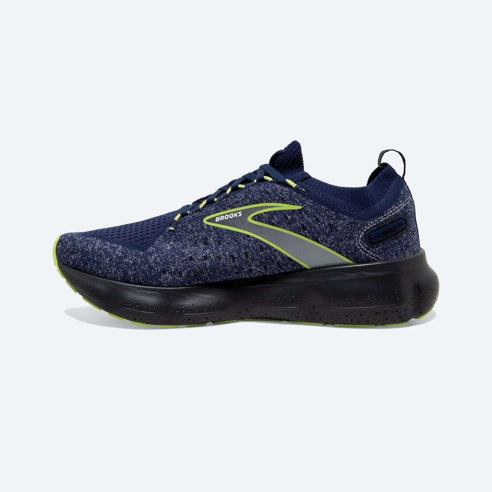 Brooks Glycerin StealthFit 20 Löparskor Herr Blå/LjusGröna | HML-467098