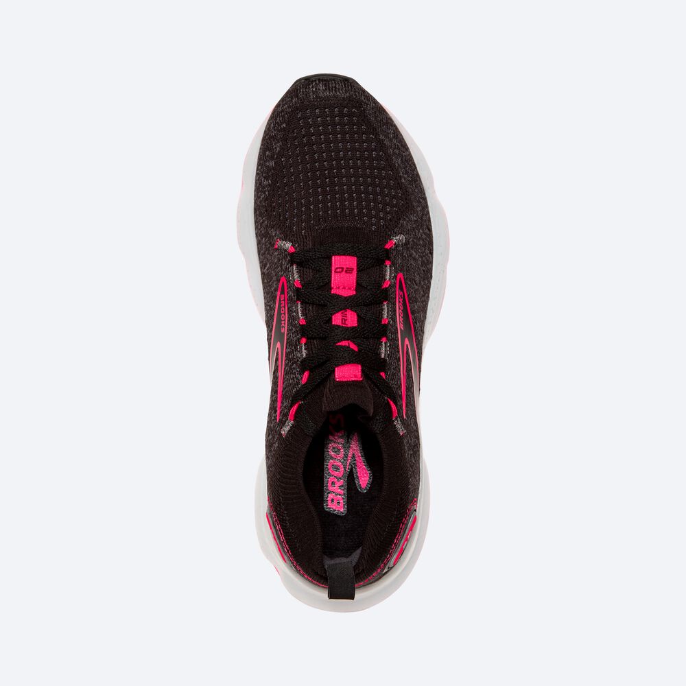 Brooks Glycerin StealthFit 20 Löparskor Dam Svarta/Rosa | JLE-971852