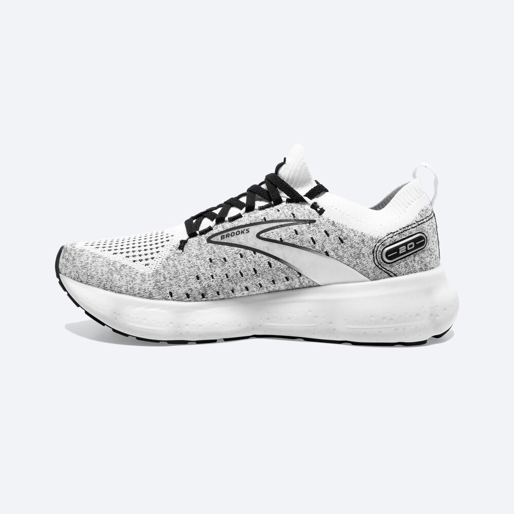 Brooks Glycerin StealthFit 20 Löparskor Herr Vita/Grå/Svarta | JMH-594801