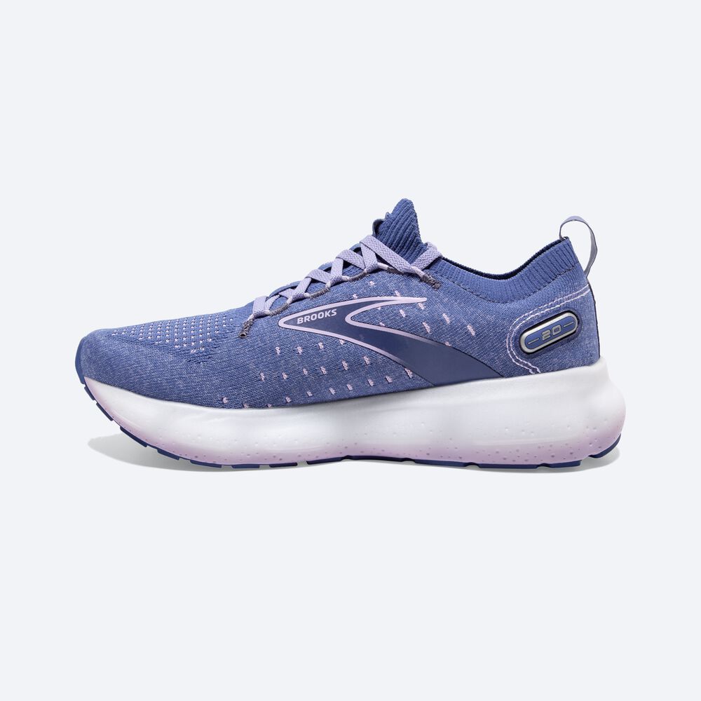 Brooks Glycerin StealthFit 20 Löparskor Dam Blå/Vita | RSL-430195