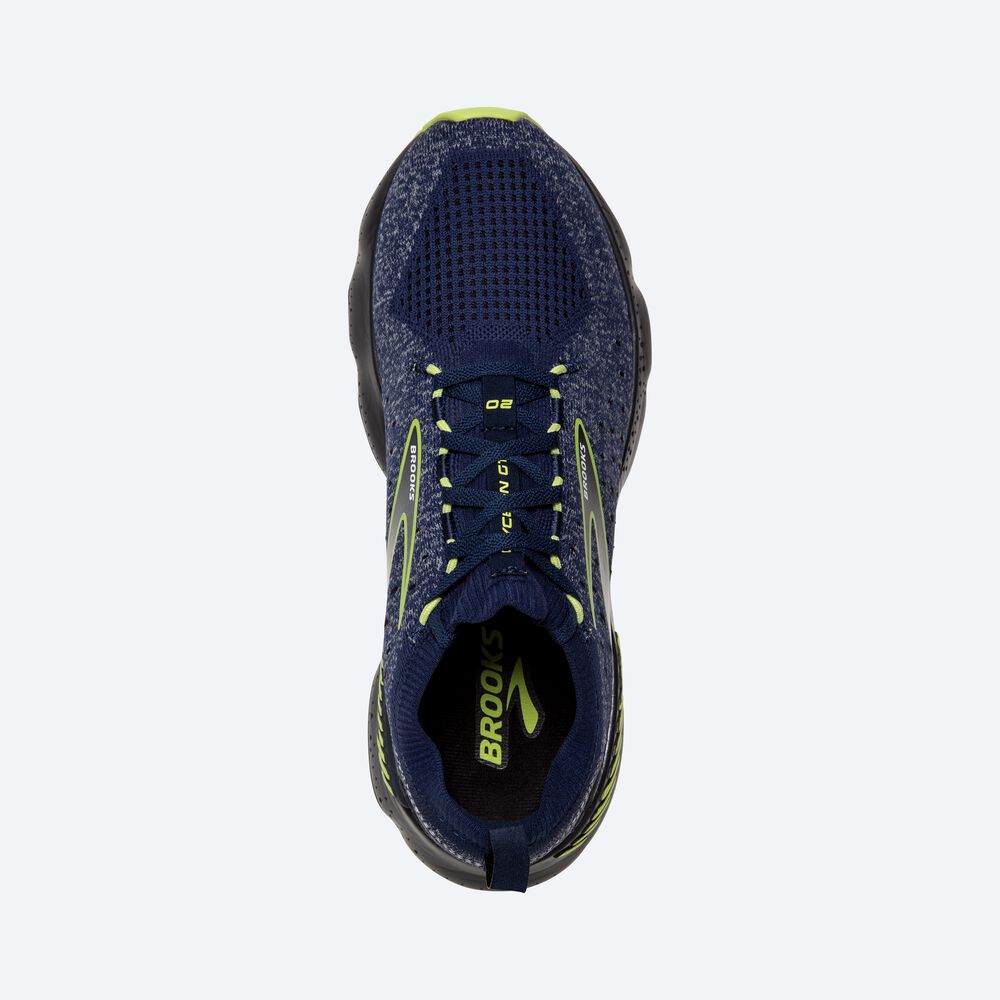 Brooks Glycerin StealthFit GTS 20 Löparskor Herr Blå/LjusGröna | KEW-103957