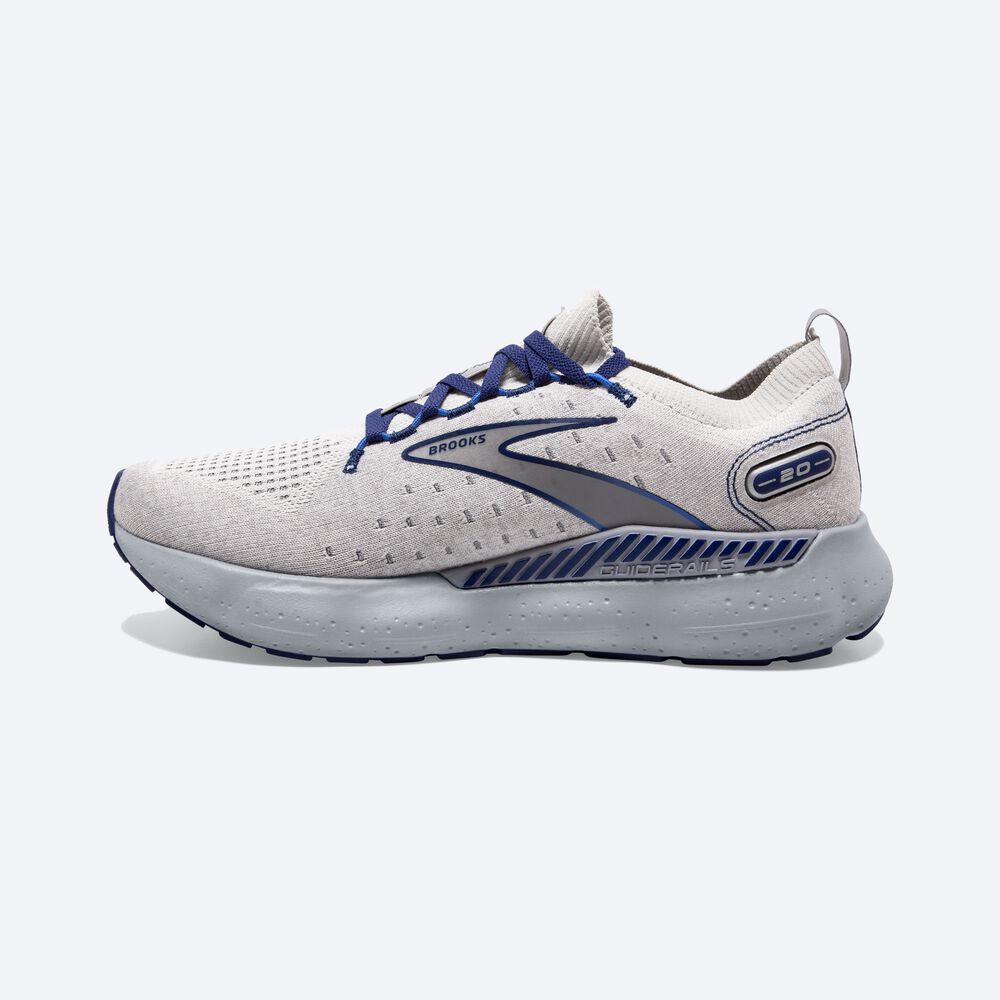 Brooks Glycerin StealthFit GTS 20 Löparskor Herr Grå/Blå | SWR-390487