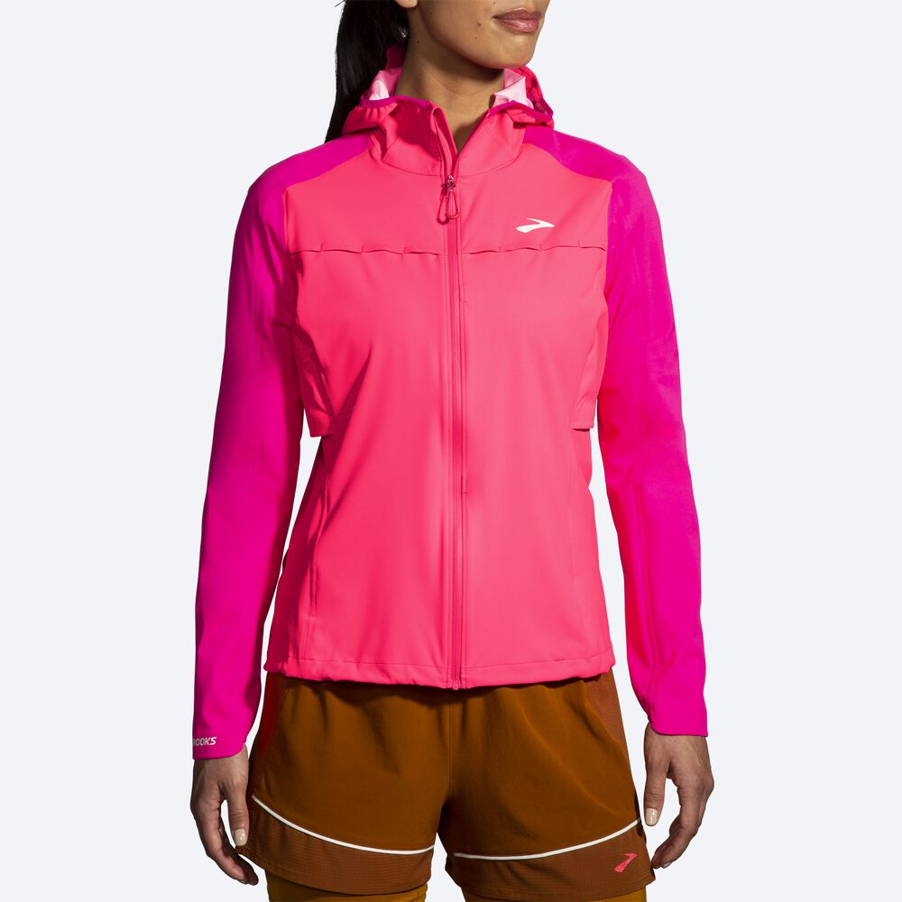 Brooks High Point Waterproof Jacka Dam Rosa | AQW-186972