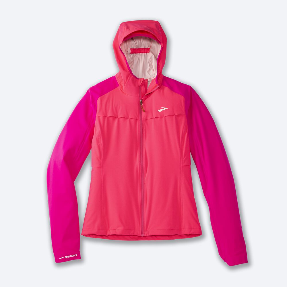 Brooks High Point Waterproof Jacka Dam Rosa | AQW-186972