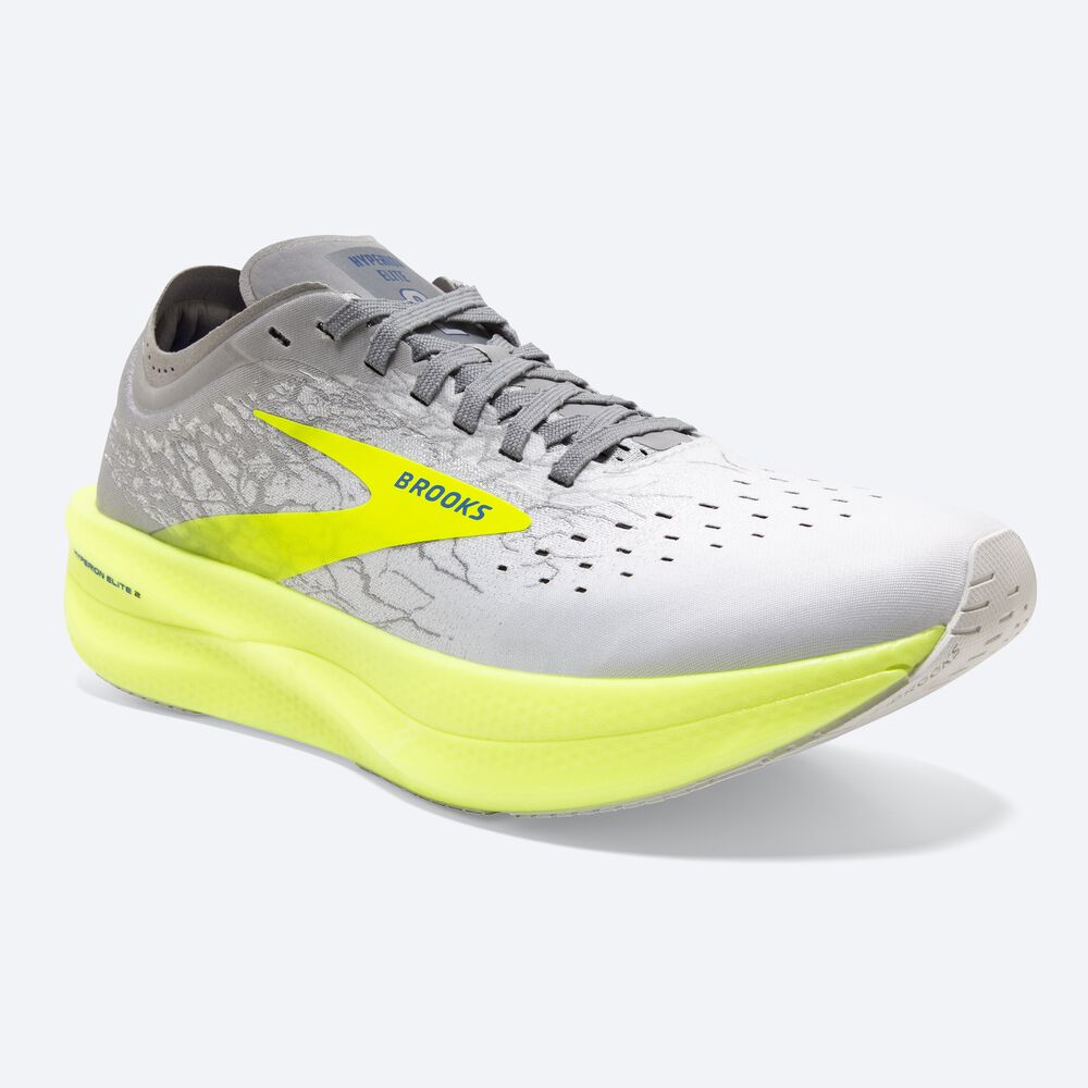 Brooks Hyperion Elite 2 Löparskor Herr Vita/Silver | VPS-182347