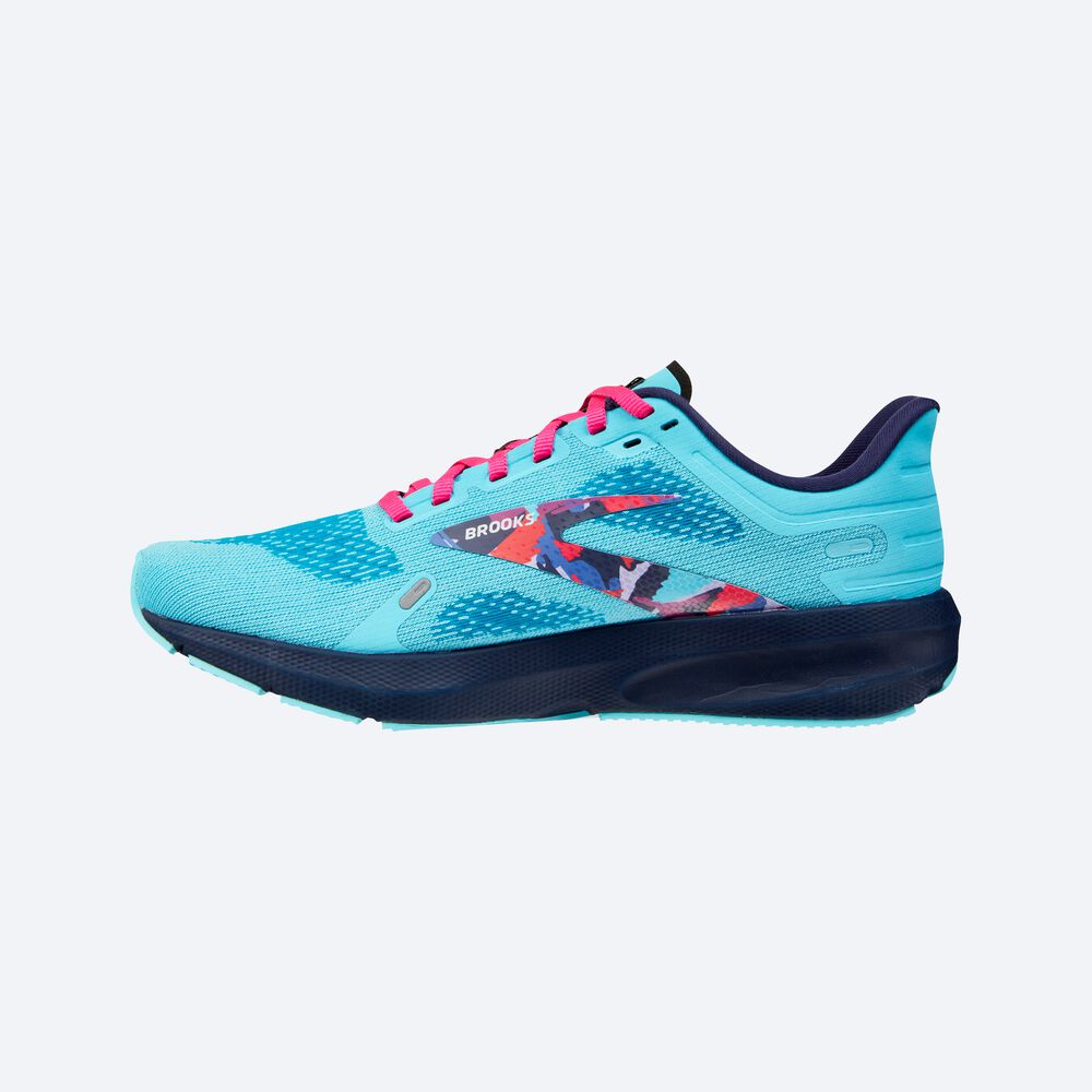 Brooks Launch 9 Löparskor Dam Blå/Rosa | UMG-604983