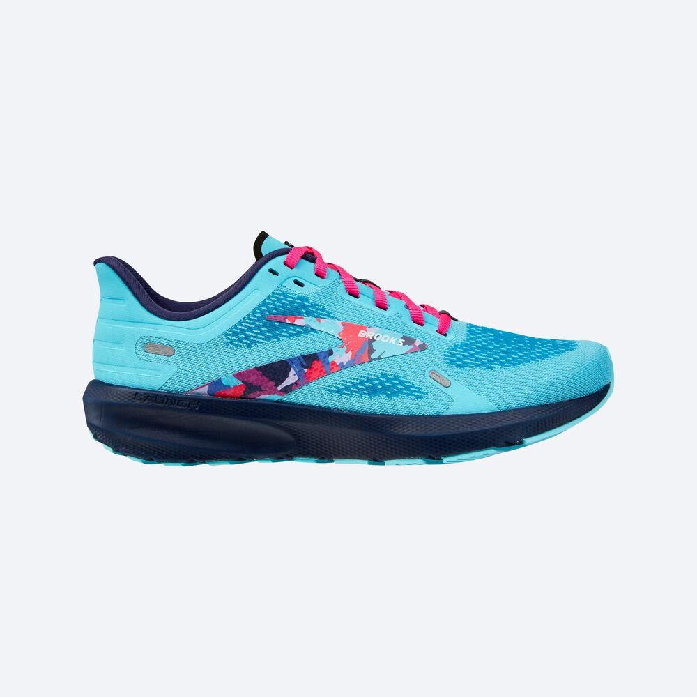 Brooks Launch 9 Löparskor Dam Blå/Rosa | UMG-604983