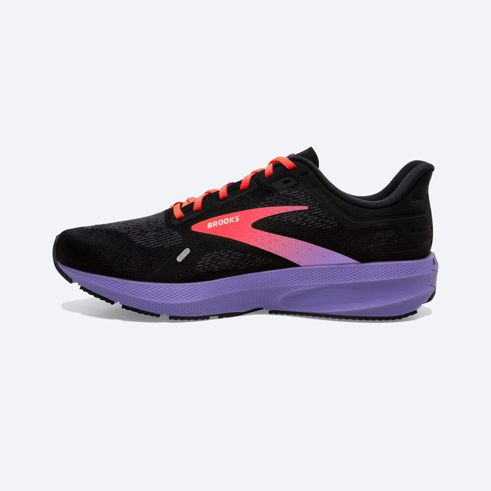 Brooks Launch 9 Löparskor Dam Svarta/Korall/Lila | ADN-974813