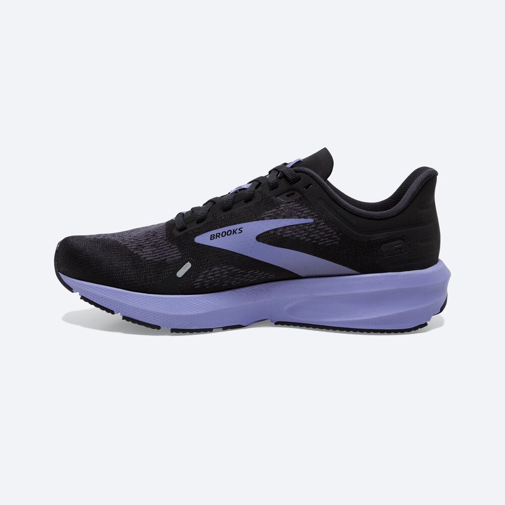 Brooks Launch 9 Löparskor Dam Svarta/Lila | FLM-895164