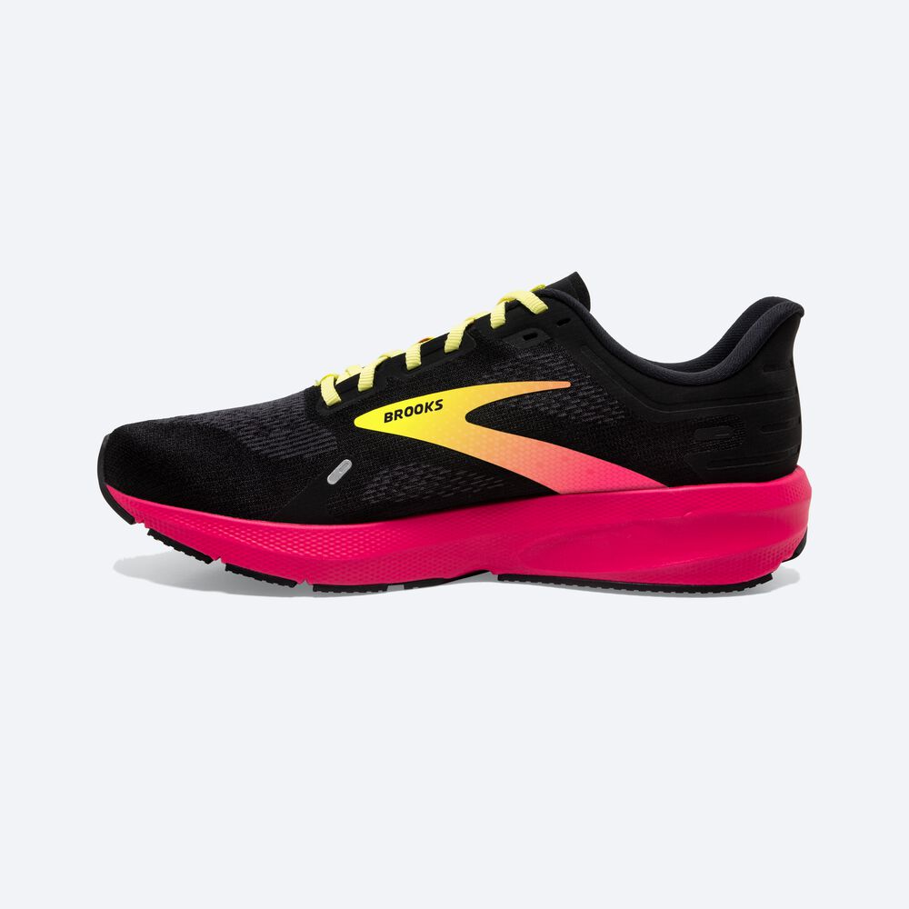 Brooks Launch 9 Löparskor Herr Svarta/Rosa/Gula | SHI-674895