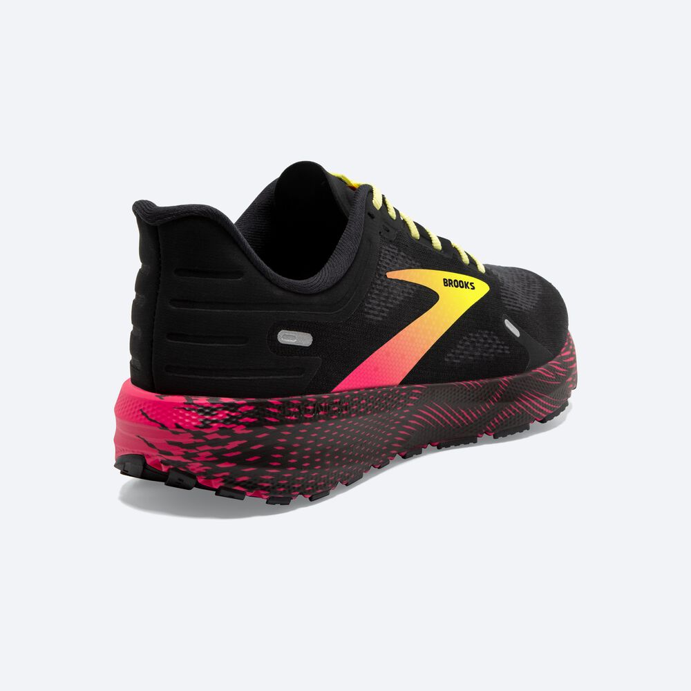 Brooks Launch 9 Löparskor Herr Svarta/Rosa/Gula | SHI-674895