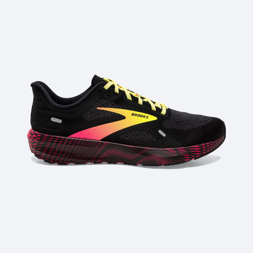 Brooks Launch 9 Löparskor Herr Svarta/Rosa/Gula | SHI-674895