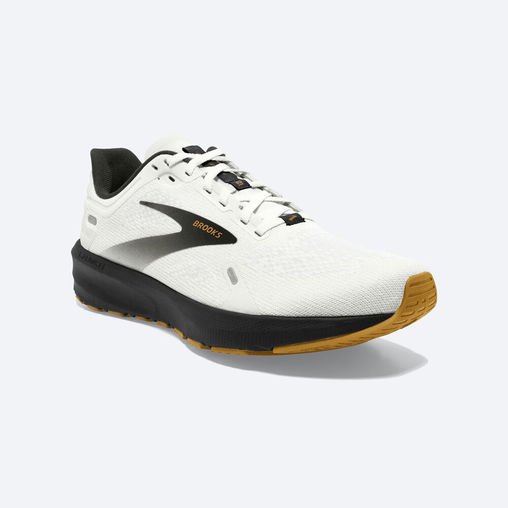 Brooks Launch 9 Löparskor Herr Vita/Svarta/Bruna | KHU-806734