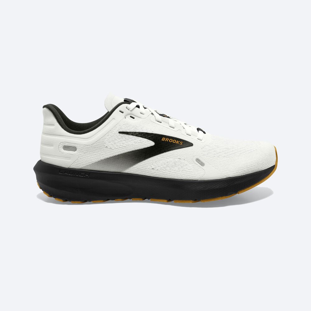 Brooks Launch 9 Löparskor Herr Vita/Svarta/Bruna | KHU-806734