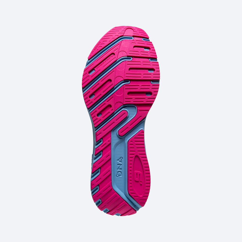 Brooks Launch GTS 9 Löparskor Dam Grå/Blå/Rosa | MPF-467203