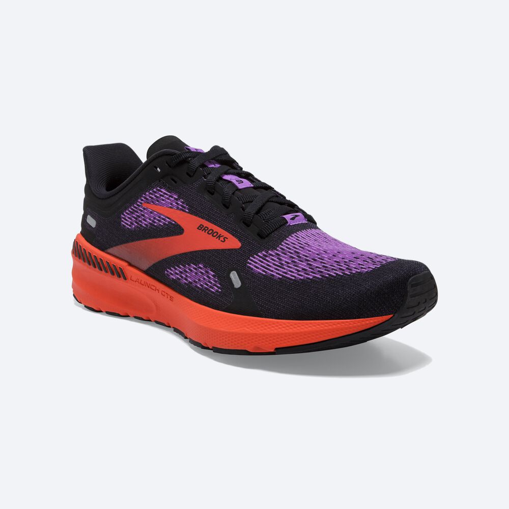 Brooks Launch GTS 9 Löparskor Dam Svarta/Blommiga | GJI-829746