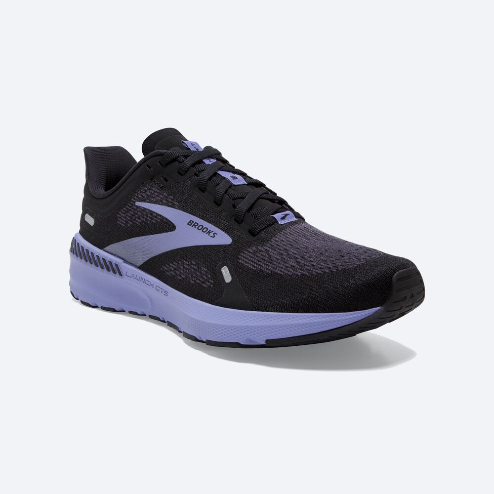 Brooks Launch GTS 9 Löparskor Dam Svarta/Lila | MQF-809371