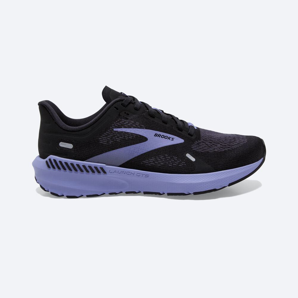 Brooks Launch GTS 9 Löparskor Dam Svarta/Lila | MQF-809371