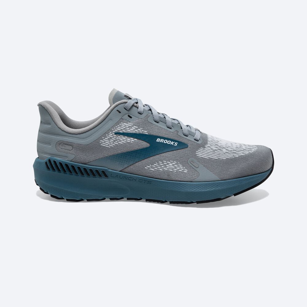 Brooks Launch GTS 9 Löparskor Herr Grå/Vita | YLR-152683