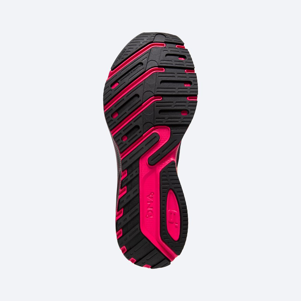 Brooks Launch GTS 9 Löparskor Herr Svarta/Rosa/Gula | YSF-480152