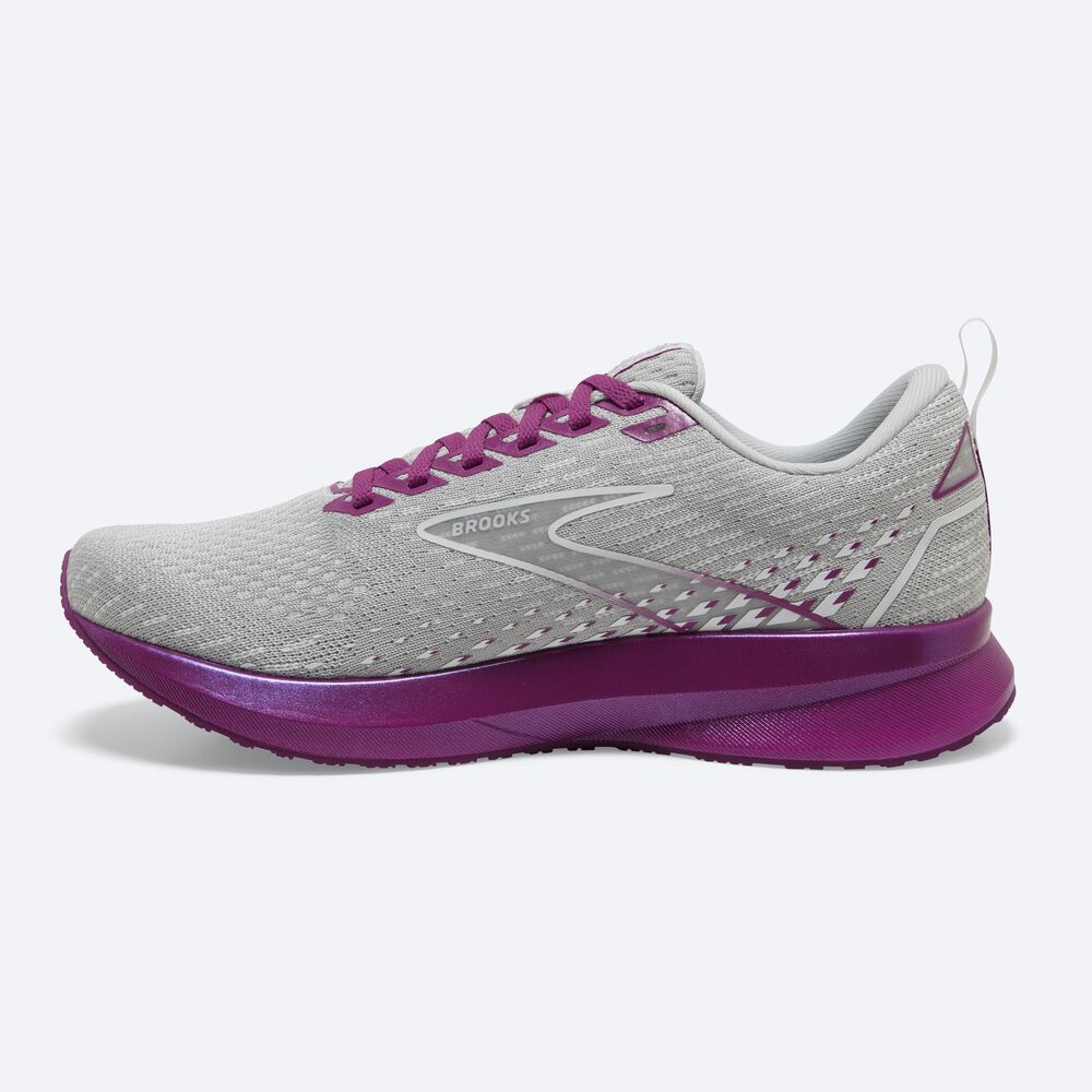 Brooks Levitate 5 Löparskor Dam Grå/Lavendel | AWR-139584