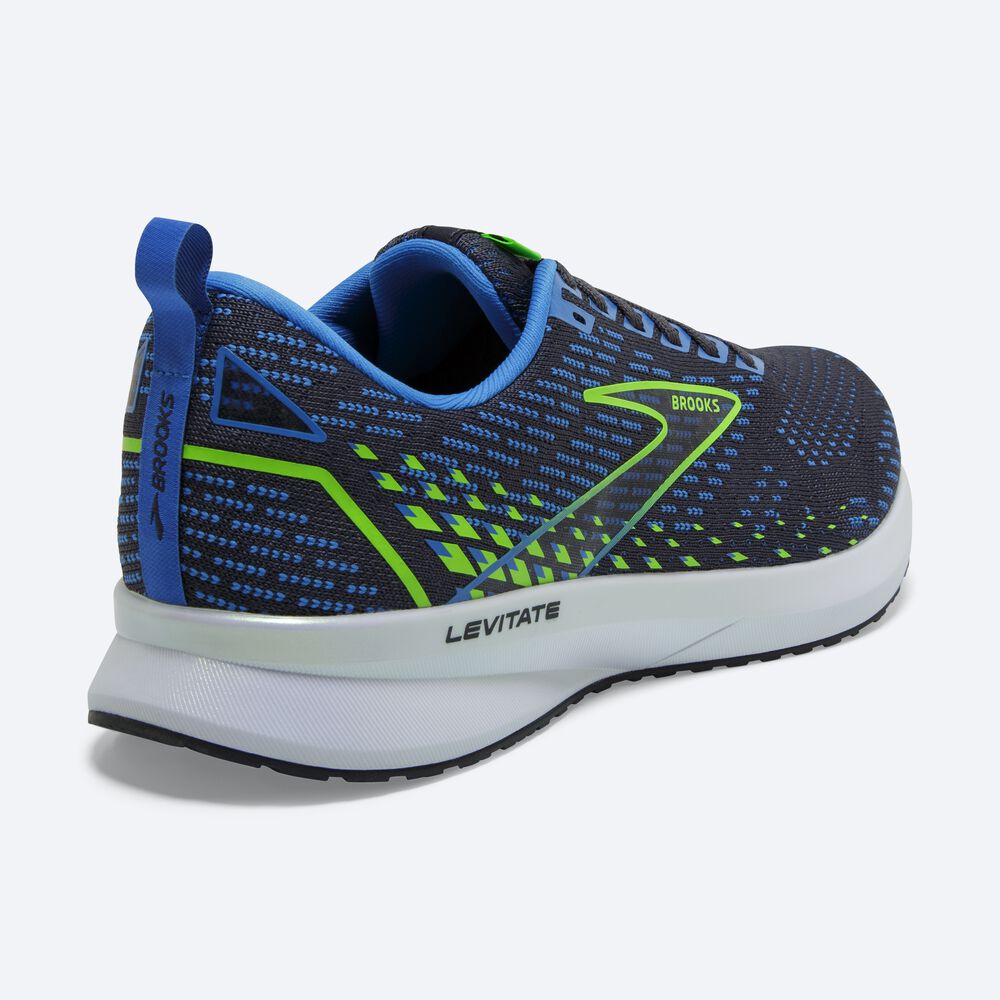 Brooks Levitate 5 Löparskor Herr Blå/Gröna | CEW-576082