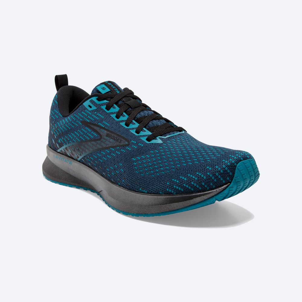 Brooks Levitate 5 Löparskor Herr Bruna/Turkos/Svarta | EFA-910284