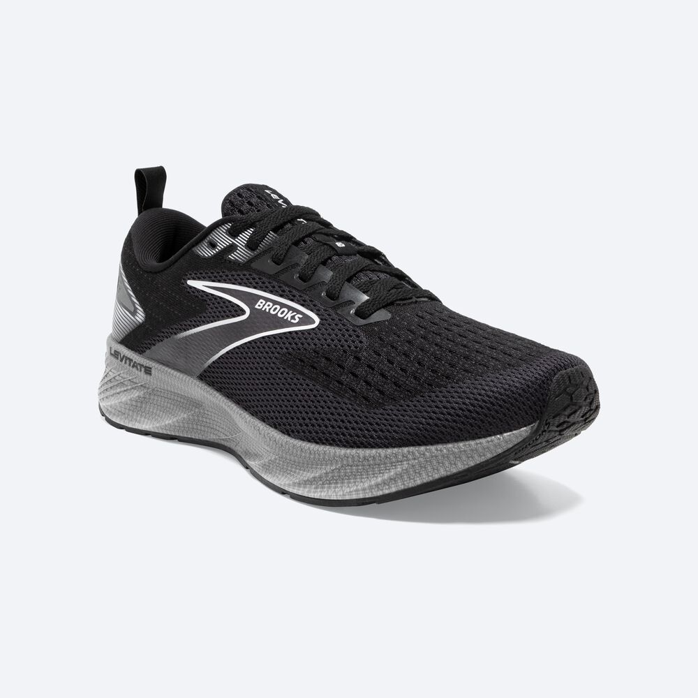 Brooks Levitate 6 Löparskor Dam Svarta/Vita | LAC-780254