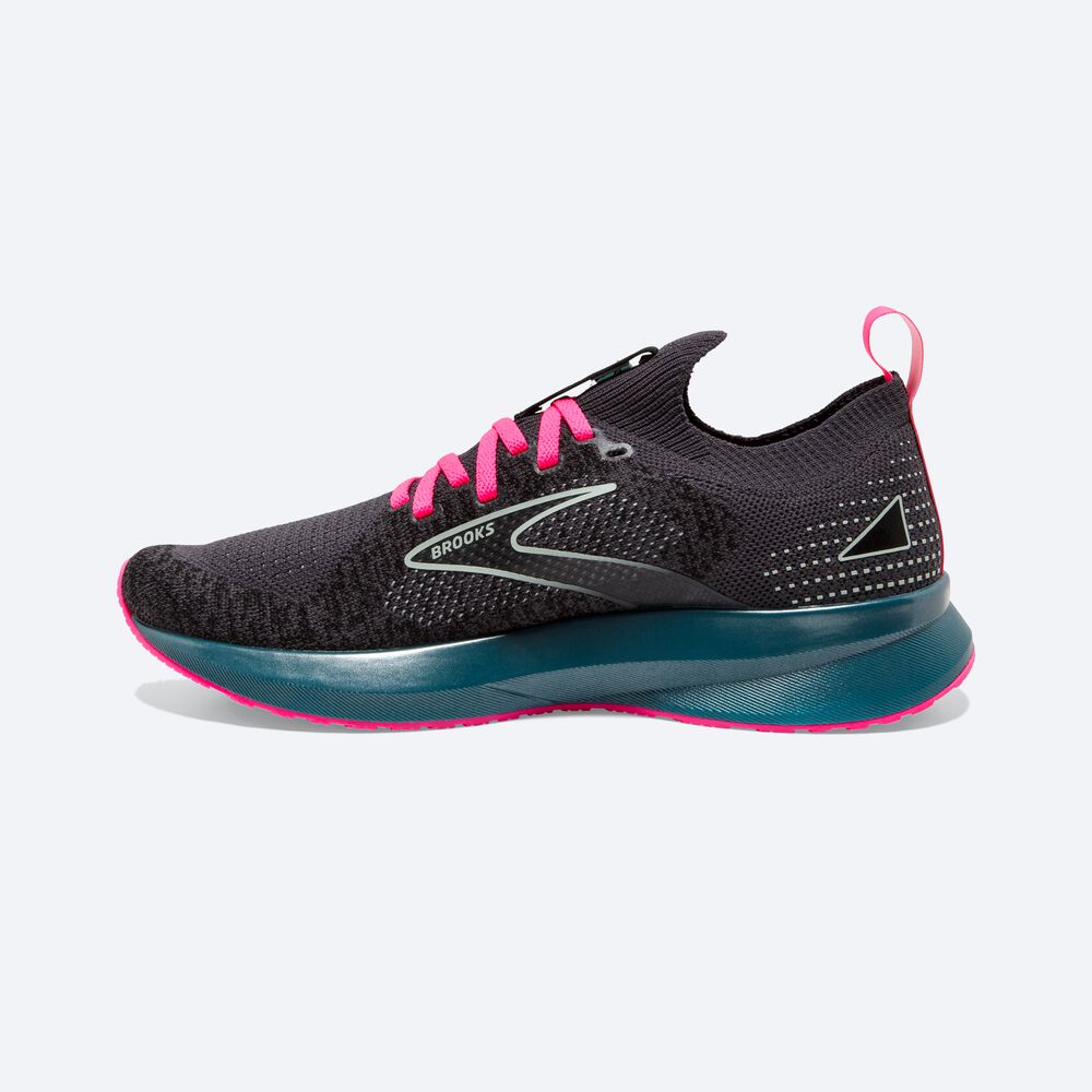 Brooks Levitate StealthFit 5 Löparskor Dam Svarta/Blå/Rosa | KRE-718029